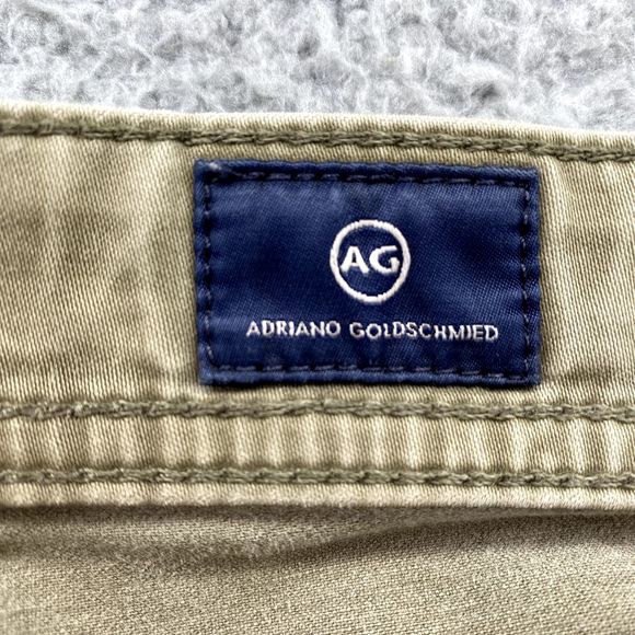 Adriano Goldshmied Pants Green 36x32 Jeans The Graduate Tailored Leg Casual Mens - Picture 9 of 16